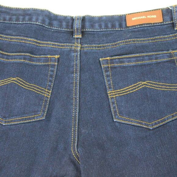 Michael Kors Women's Straight Leg Jeans Dark Wash 5 Pocket Size 4 - Picture 2 of 6